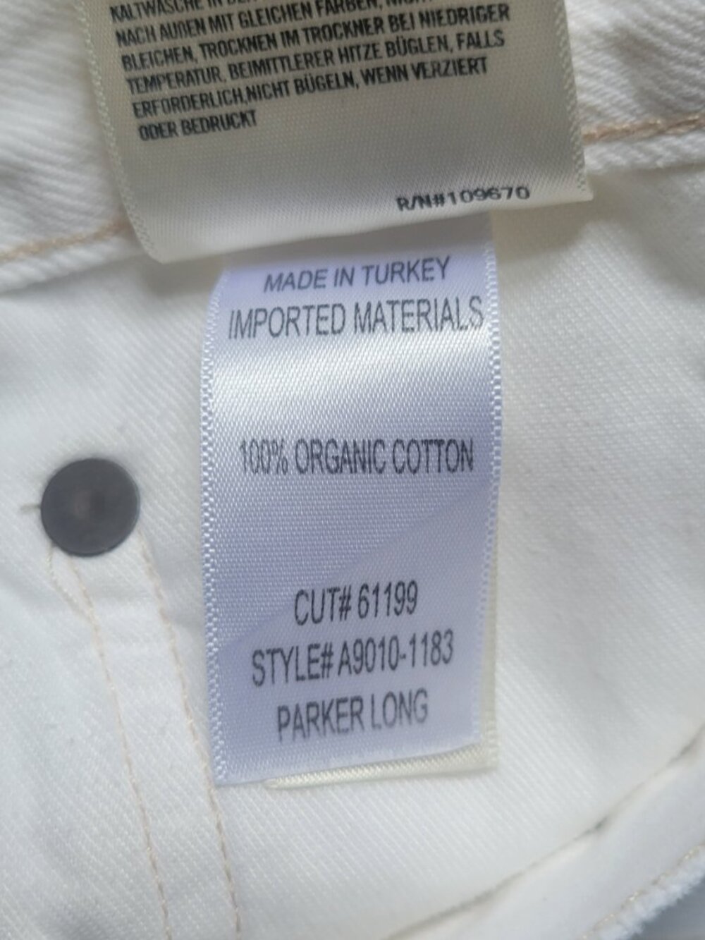 Agolde Parker Long Frayed Shorts - Pannacotta - Picture 9 of 12